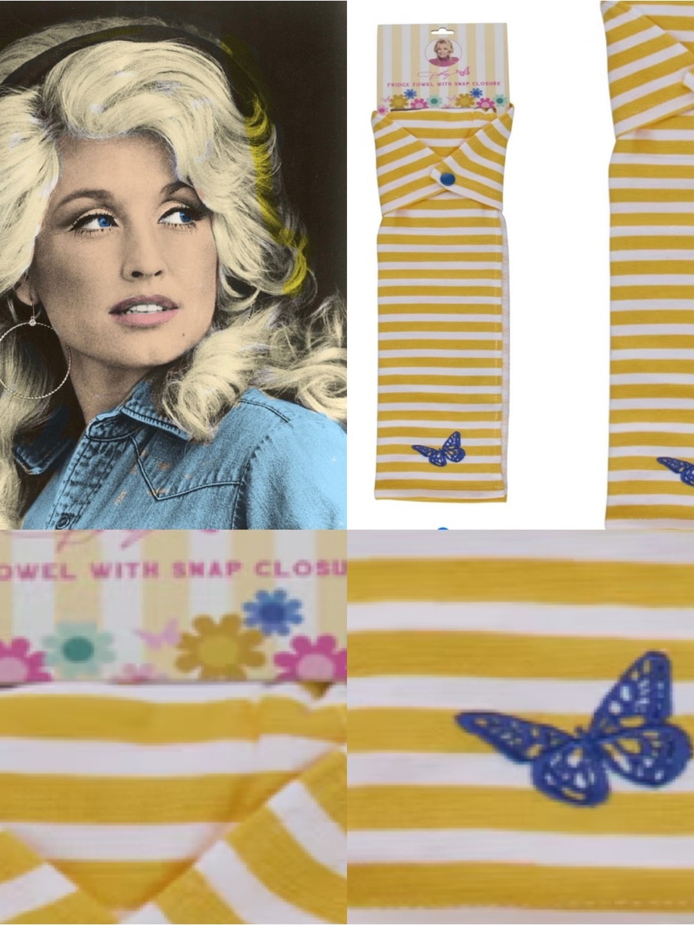 Dolly Parton limited edition fridge towel